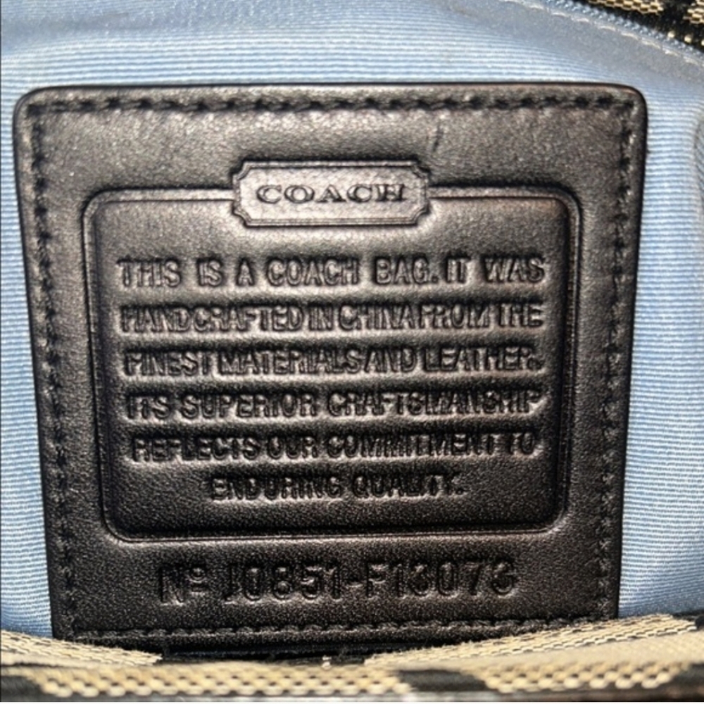 Coach Hamilton Signature Stripe Medium Carryall Signature Satchel - Picture 13 of 15